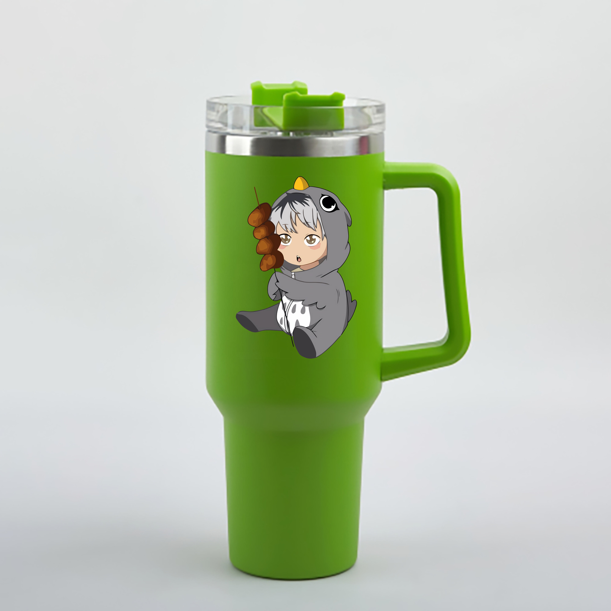 （画像用） ハイキュー!! Haikyu!! 1200mL車用タンブラー - クリスタルステッカー（プラスチックストロー付き）